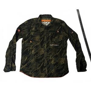 Superdry Military Issue Rookie Edition Camo Button-Up XL